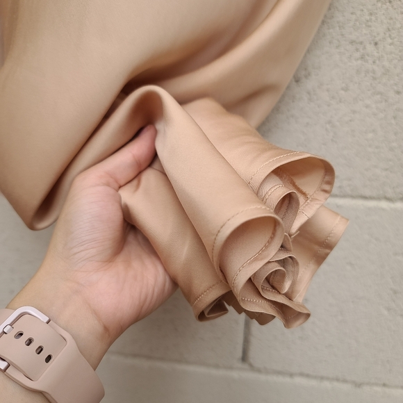 L'Agence | Clarisa Bias Maxi Skirt in Candied Ginger Size Medium - Picture 7 of 16